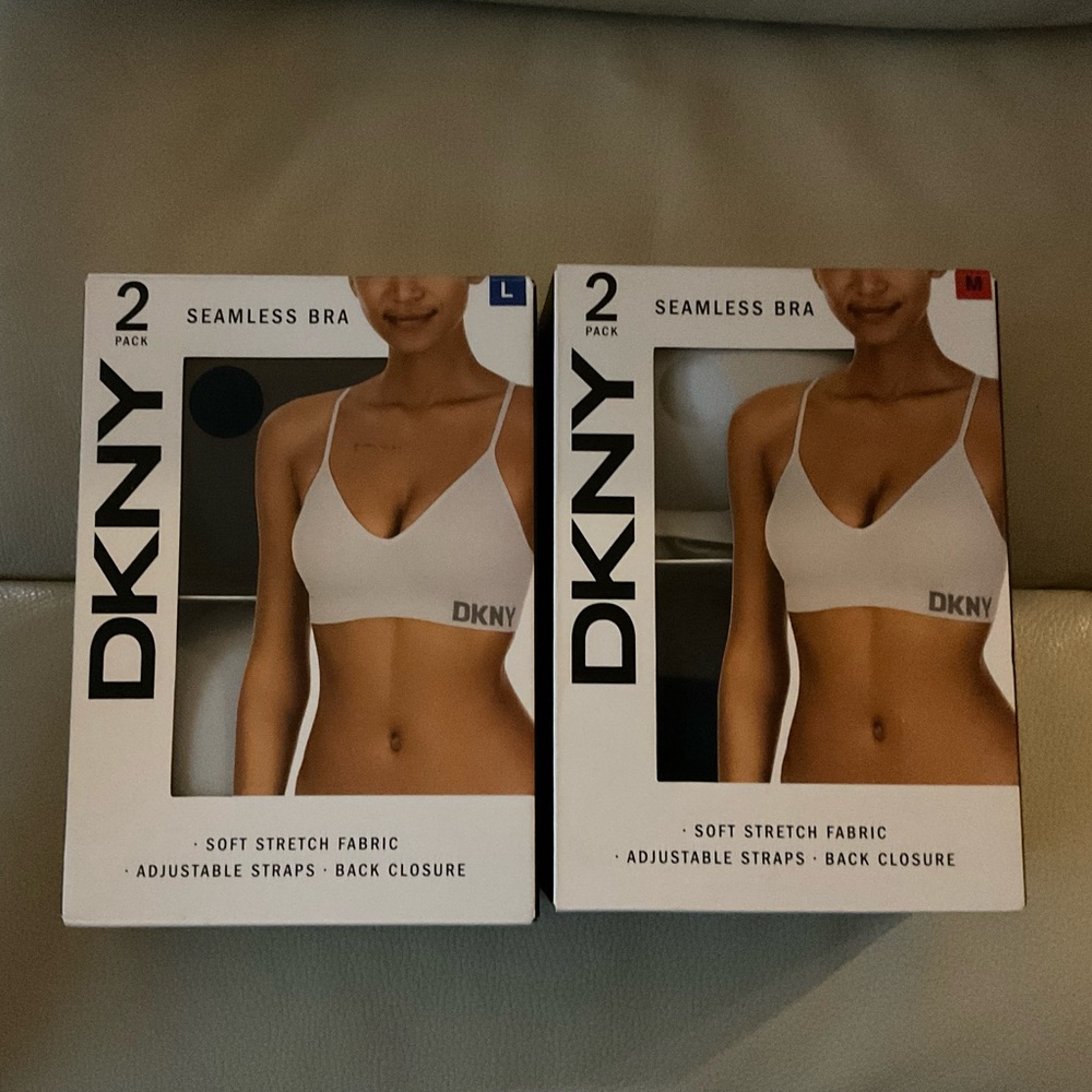 2Pack DKNY Ladies Seamless Bra